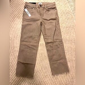 ASKKNY low rise straight cropped inn khaki